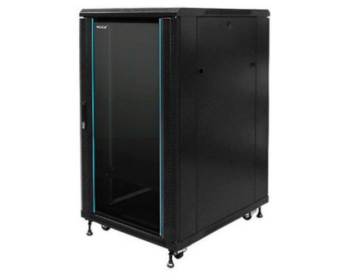 PHASAK Armario Rack 19" Phasak Pro 18U  600x600 Montado (Incluye: 2 bandejas de 19? + Regleta electrica 19? + Juego de ruedas +  Ventilacion)